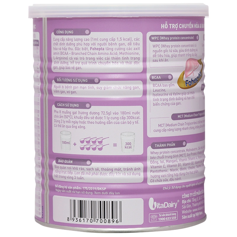 Thực phẩm dinh dưỡng y học Fohepta - 3